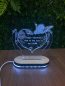 Preview: LED-Leuchte Hand mit Herz  Grösse und Engel : VALENTINSTAG: H 15cm x B 17 cm